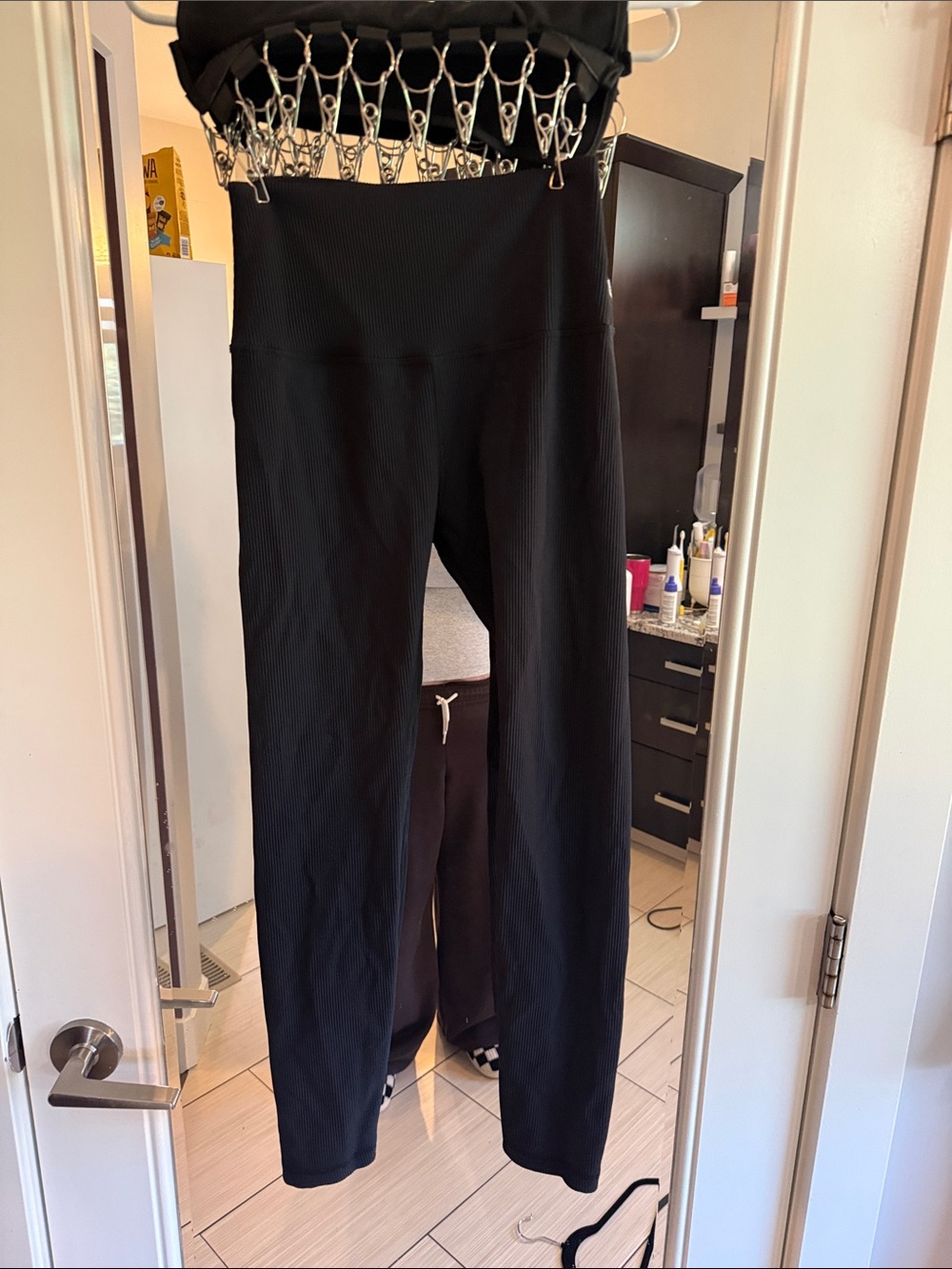 Born Primitive Black Ribbed High-Waist Leggings